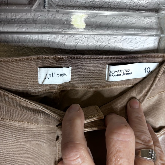 J. Jill Tan Denim Boyfriend Jeans - Picture 4 of 13